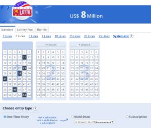 Lotto Texas Play grid